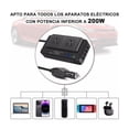 thumbnail image 3 of Inversor De Corriente Portátil Para Auto De 200w 12v A 110v, 3 of 4