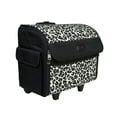 Everything Mary Collapsible Rolling Sewing Machine Tote, Cheetah Print