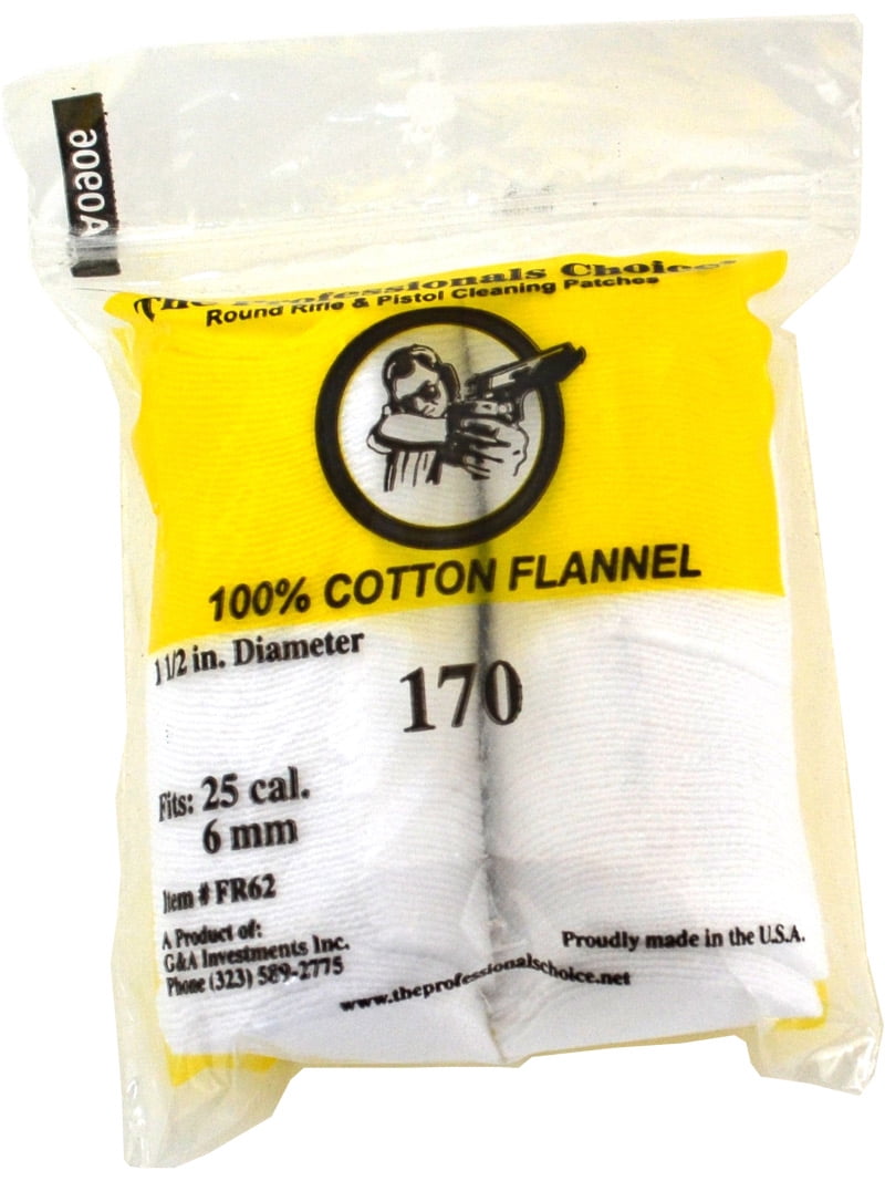 184235000582 - The Professional's Choice Pistol/Rifle Cotton Flannel 31/4 Inch U