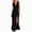 Black, variant on Zulara Women's Sleeveless Maxi Dress Side Slit Casual Summer Beach Evening Party Dress