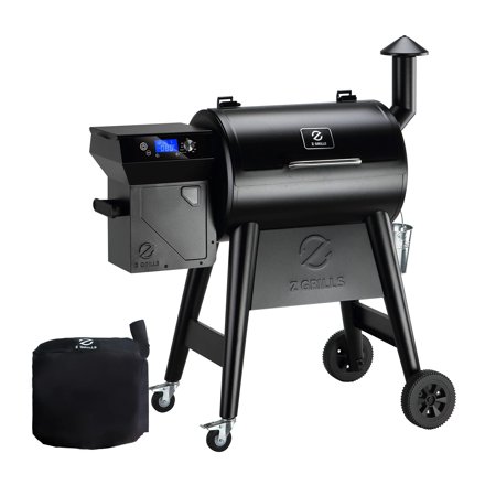 Z GRILLS Wood Pellet Smoker, 8 in 1 BBQ Grill with PID Technology, Auto Temperature Control, 459 Sq in Cooking Area for Outdoor Cooking, Barbecue and Backyard