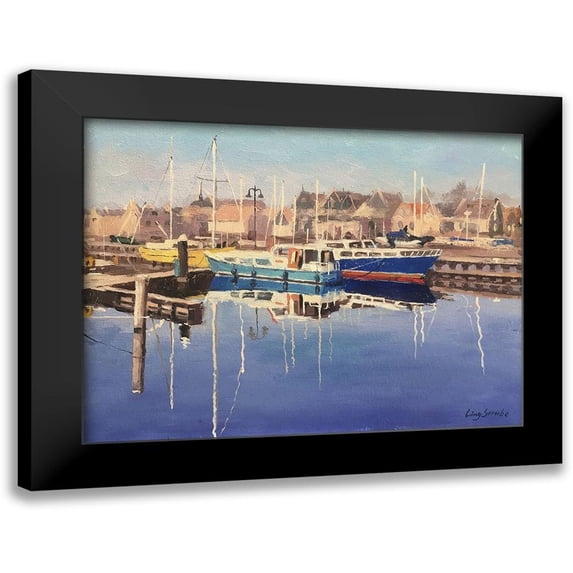 Stube, Ling 18x15 Black Modern Framed Museum Art Print Titled - Netherlands Landscape III