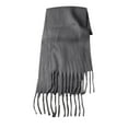 thumbnail image 2 of Scarf, Solid Color Mohair Scarf, Soft Big Pull Warm Scarf, Chunky Lazy Style Scarf for Women, Winter Fashion, Cozy And Fluffy, Luxurious Gift Baberdicy, Ideal for Women, 2 of 4