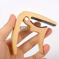 thumbnail image 4 of Solid Wood Guitar Capo for Folk Guitars Easy Adjust Tuning Clamp Ergonomic Design Durable Instrument Accessory, 4 of 8