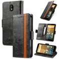 thumbnail image 1 of Compatible avec Vodafone Smart E11 Étui Portefeuille en Cuir Blocage Rfid Porte-Cartes Folio Rabattable Antichoc, 1 of 3