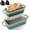 Green, variant on 2 IN 1 Cast Iron Bread Loaf Pan with Lid, 3.4QT 9x5 Inch Dutch Oven for Bread Baking, Even Heating Bread Oven, Enameled Bread Pan for Homemade Sourdough Bread Baking & Versatile Cooking, Orange