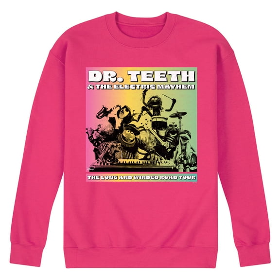 Disney The Muppets - Dr. Teeth & The Electric Mayhem Band - Men's Crew Neck Fleece Pullover