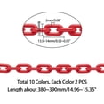 thumbnail image 2 of Colorful Plastic Jewelry Chains20 Strands 10 Colors Curb Chain Links 15inch Cross Quick Link Chains for Eyeglasses Purse Trouser Bird Cage Necklace Jewelry Making, 2 of 9