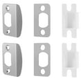 thumbnail image 1 of PEACNNG Ikopy Door Latch Restorer Stainless Steel Door Lock Repair Plate with Spacers Sturdy Door Lock Security Repair Tool Easy Installation Door Latch Restorer Repair Kits for Door Latc, 1 of 10