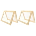 thumbnail image 1 of OUNONA 2Pcs Paper Making Kit Sturdy Wood DIY Paper Making Screens for Family Use, 1 of 8