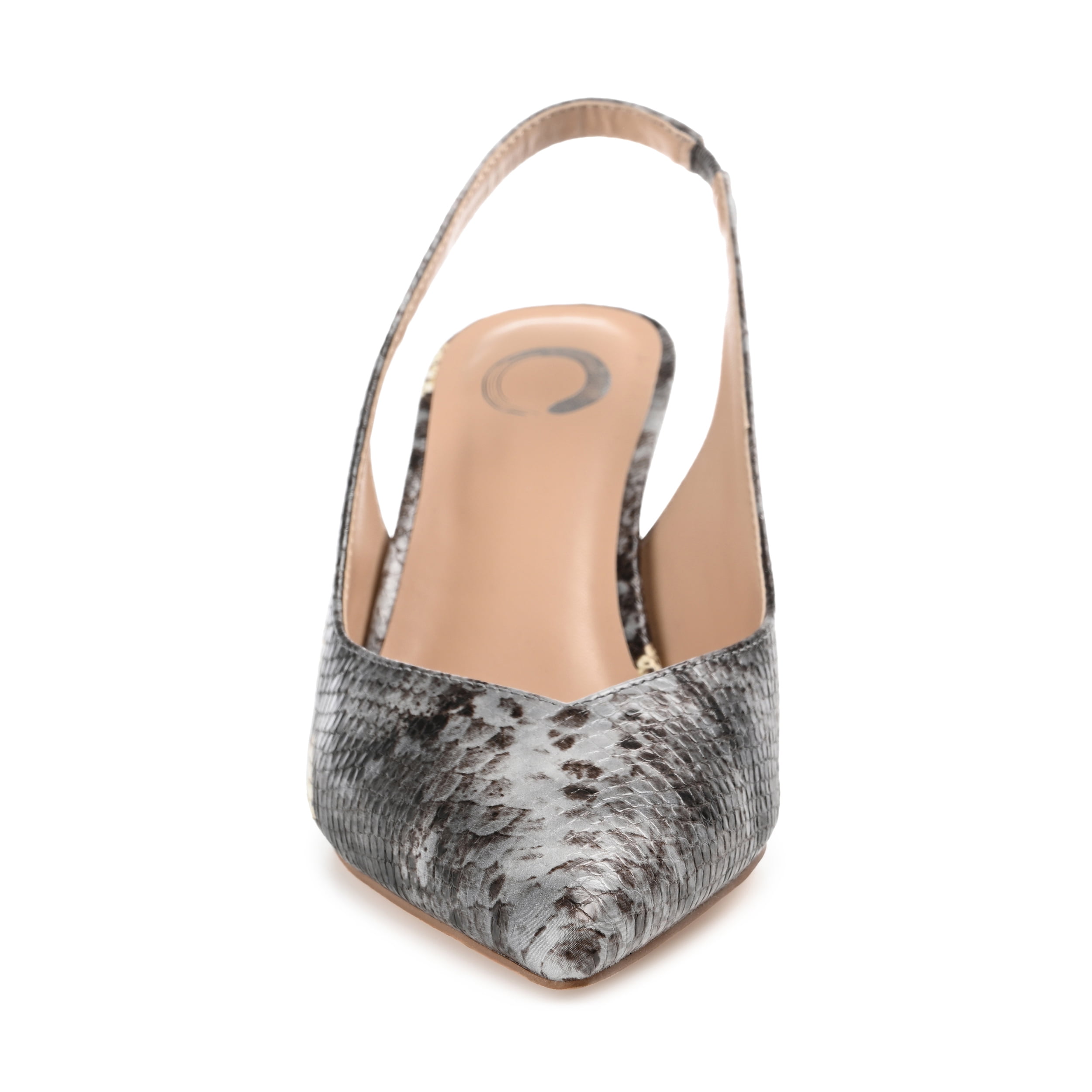 Journee Womens Mikoa Kitten Heel Sling Back Pointed Toe Pumps, Widths Available