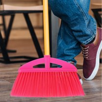 WASHWEPE Durable Plastic Broom Head for Home Use Red Color Easy to Install on Broom Pole 7.8 Inches