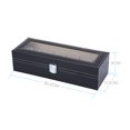 thumbnail image 3 of Watch Case Storage Box For Watch Bracelet Storage Box Warch Display Box 6Grid Watch PU Leather Display Case Storage Jewellery Box Bracelet Tray Holder, 3 of 8