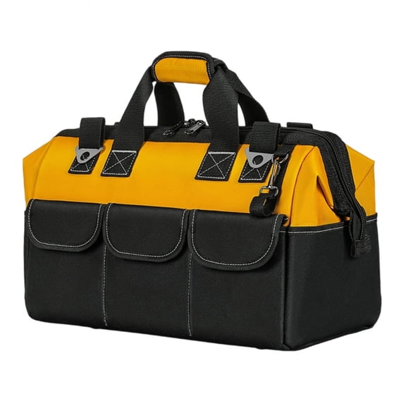 Multifunctional Wide Mouth Tool Storage Bag, 14/16/18/20inch for Tools, Screwdrivers, Carpentry