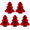 Red, variant on Christmas Decoration for the Tabletop, Festive Atmosphere Setup, Honeycomb Paper Tree