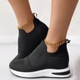 thumbnail image 5 of NOKIO Comfortable Ladies' Leisure Shoes Women'S Slip-On Athleisure Shoes Women Casual Shoes Breathable Flat Sole Inner Elevated Sports Shoes Comfortable Fit Single Shoes Large Women Fashion Shoes, 5 of 6