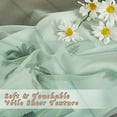 thumbnail image 5 of Sheer Sage Green Curtains for Bedroom 108 inches Length, Grommet Airy & Breathable Soft Voile Sheer Window Treatment with Light Filtering for Living Room, W54 x L108, 2 Panels, 5 of 7