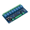 thumbnail image 3 of 8-Channel Relay Module with 8-Bit MCU & MAX485 Chip, DC7-24V Power Supply, RS485/TTL UART Interface, 100,000 Cycle Continuous Closure, Optocoupler Input Detection (3.3-30V), ABS Material, Diode, 3 of 6