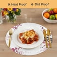 thumbnail image 4 of Spring Floral Round 13 Inch Placemats Set of 2, Red Cherry Flowers Branches Oil Painting Art HeatResistant Non Slip Place Mats for Dining Table, Wipeable Braided Kitchen Table Mats for Housewarming, 4 of 9