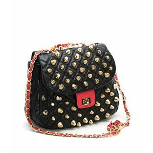 2Chique Boutique Sac à Main Noir pour Femme à Bout Pointu