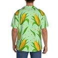thumbnail image 3 of Gukieu Corn 7 Print Men's Short-sleeved Shirts, Button-down Pocket Shirts, T-shirts, Beach Vacation Travel Summer Clothing-3X-Large, 3 of 5
