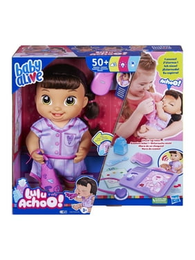 Baby Alive Lulu Achoo Doll, 12-Inch Doctor Play Toy, Sounds, Movements, Brown Hair