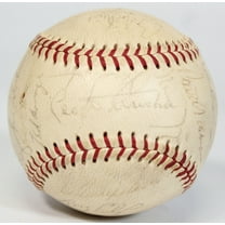 1967 Chicago Cubs Team Signed National League Giles Baseball Ernie Banks JSA COA