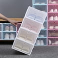 thumbnail image 1 of Neinkie 2Pcs Shoe Box Family Kit, Shoe Boxes, Stackable Shoe Storage Organizers, Shoe Storage Box Rack Clear Drawer, Foldable and Versatile for Sneakers, Fit up to All Size, 1 of 6