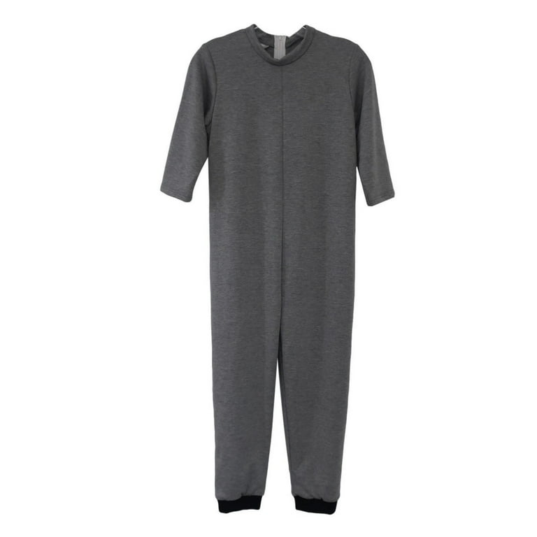 Children s Anti Strip One Piece Jumpsuit for Kids with Special Needs Dark Colors