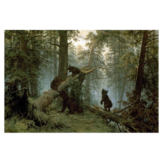 Global Gallery's 'Morning In A Pine Forest' By I. Shishkin Unframed Giclee on Paper Print