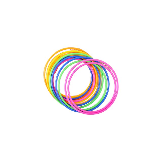 Vogacara Juego de círculos para niños, virola de plástico para interiores y exteriores, anillos apilados, capas de juguete, entretenimiento educativo Juguetes Educativos 6 szt. Koła Vogacara FN010499-03