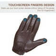 thumbnail image 4 of Generic Lightweight Knit Goatskin Touchscreen Motorcycle Gloves - Beige, Size L, Anti-Slip Design, 4 of 7