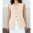 thumbnail image 5 of Womens Sleeveless Sweater Vest Button Light XXXL, 5 of 10