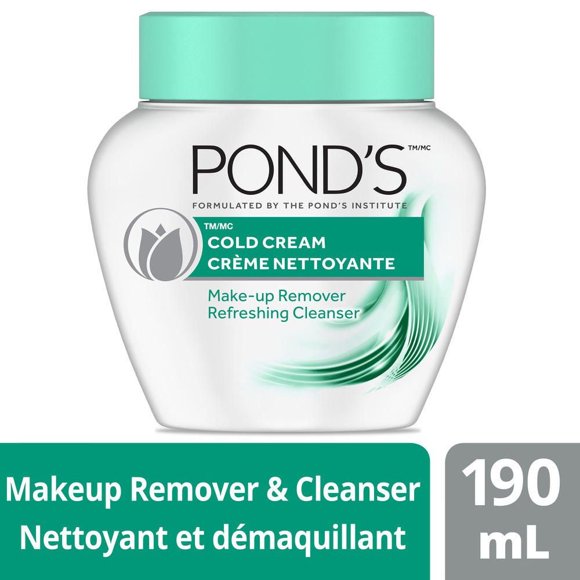Pond’s Cleansing Cream for Normal to Dry Skin, Refreshing Cleanser and Makeup Remover, Dermatologist Tested 190 mL