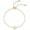 1 Pcs Golden Small Heart, variant on Gold Plated Matching Heart Charms Solitaire Bracelet Set for Women, Adjustable Love Friendship Two Bracelet Pack, Friendship Bracelets Mother daughter Bracelets