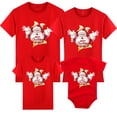 thumbnail image 1 of Conjuntos de ropa a juego para la familia de Navidad, madre, padre, hija, hijo, bebé, ropa de manga corta para niños, ropa, camiseta, 1 of 5