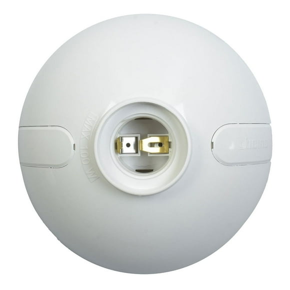 Portalámpara Bticino Plástico Blanco Para Techo/Pared