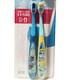 thumbnail image 3 of Cepillo dental infantil 4 unidades Cerdas suaves Doble mango ergonómico Rosa y Azul, 3 of 5