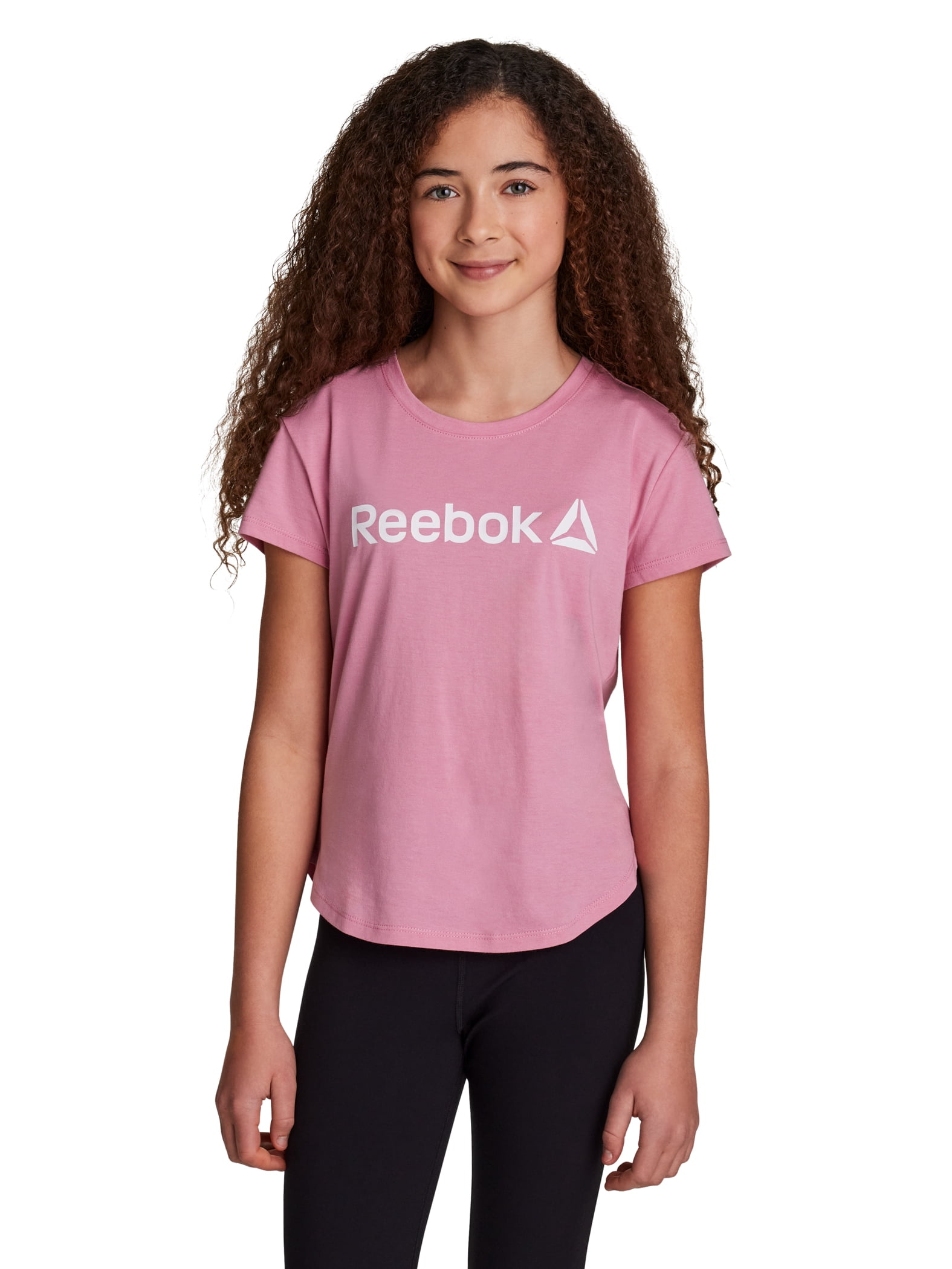 Reebok Girl’s Athletic Identity 2-Pack Short Sleeve T-Shirt, Sizes 4-18