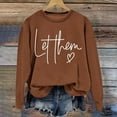 thumbnail image 3 of Women's Sweatshirts 2025 Let Them Sweatshirt Mental Health Sweatshirts Oversized Pullover Tops Sweatshirt for Women, 3 of 4