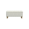 thumbnail image 6 of HomePop Button Tufted Storage Benchs, 40"W x 18"D x 18"H, Cream, 6 of 8