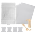 thumbnail image 1 of Caja organizadora de hilo de bordar, máquina de bobinado Manual de bobinas de plástico para punto de cruz, color blanco leche, 1 of 12
