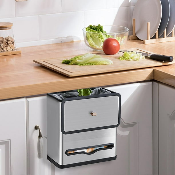 Cubo Basura Extraible Bajo Fregadero Cubo De Basura Colgante Para