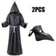thumbnail image 1 of Capa con capucha Medieval para Halloween para hombres, disfraz de Doctor de la peste, máscara, sombrero, Cosplay, Steampunk, sacerdote, Horror, mago, 1 of 4