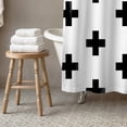 thumbnail image 2 of Creative Products Swiss Cross 71x74 Shower Curtain, 2 of 6