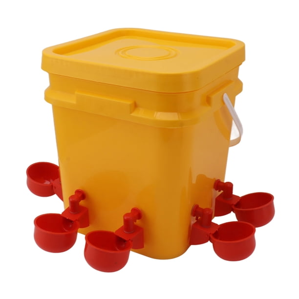 TOPINCN Bebedero Automático Para Pollos De 12 Litros Filtrado, Bebedero Para Pollos, Bebedero Automático Para Pollos Con Barril Para Patos, Gansos,