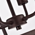 thumbnail image 6 of RADIANCE goods Industrial 4 Light Oil Rubbed Bronze Inverted Pendant Ceiling Fixture 16" Wide, 6 of 11