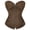 Brown, variant on Brown Corsets for Women Top Steampunk Basques Lingerie Costume Renaissance Pirate Gothic Burlesque XL
