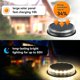 thumbnail image 3 of Luces de tierra solares, 4 pack 17 luces de jardín solares para exteriores, luz de cubierta solar impermeable compatible con camino, paisaje, patio, patio, paso, césped Afortunado Sencillez, 3 of 5
