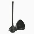thumbnail image 3 of (2 pack) Plumb Craft Toilet Plunger with Twist Caddy Storage Holder - Black, 3 of 9